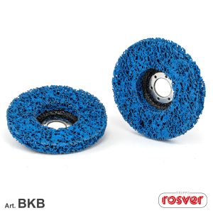 Blue Cleaner Discs on Fiber